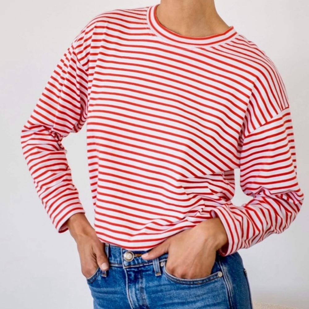 AYR French Fry 🍟 Red Striped Shirt - Medium